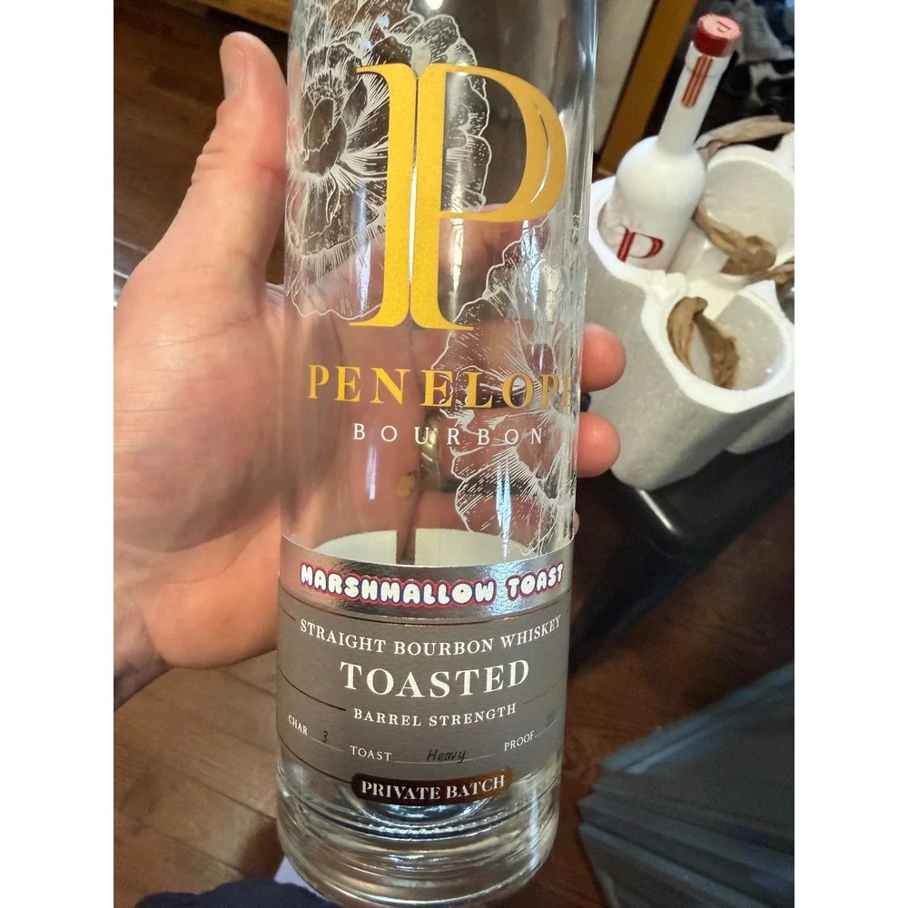 Lot of 6 Empty Bourbon Whiskey Bottles Weller EH Taylor Penelope High West 750ml